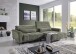 Wohnlandschaft >Wolve< elektr. Sitzverstellung, 2 Kissen, Cord oliv - 277x108x179cm (BxHxT)