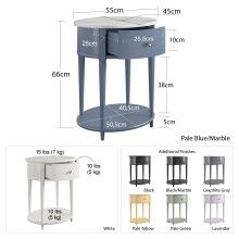 Beistelltisch >Rundo< lavendel, 66x55x45 cm,...