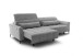 Big-Sofa >Wolve< 2x elektr. Sitzverstellung, 2 Kissen, graublau - 280x108x118cm (BxHxT)