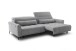 Big-Sofa >Wolve< 2x elektr. Sitzverstellung, 2 Kissen, graublau - 280x108x118cm (BxHxT)