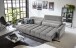 Big-Sofa >Wolve< 2x elektr. Sitzverstellung, 2 Kissen, silbergrau - 280x108x118cm (BxHxT)