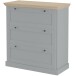 Kommode >Mikkel< in Grau - 75x80x35cm (BxHxT)