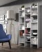 Bücherregal >ITALIAN NEW< in Artik Weiß - 96x192x25 (BxHxT)