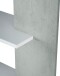 Anbauregal >ALIDA< Bücherregal, Zementgrau Dekor - 90x180x25 (BxHxT)