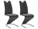 Esszimmerstuhl >Pupik I< (2er Set) in Schwarz aus Metall, 45x102x62cm (BxHxT)