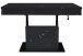 Couchtisch >Lift< verstellbar, keramik optik schwarz / schwarz - 110x58/77x60cm (BxHxT)