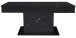 Couchtisch >Lift< verstellbar, keramik optik schwarz / schwarz - 110x58/77x60cm (BxHxT)