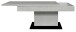 Couchtisch >Lift< höhenverstellbar, keramik optik weiß / schwarz - 110x58/77x60 (BxHxT)