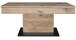Couchtisch >Lift< höhenverstellbar, viking oak Dekor / schwarz - 110x58/77x60cm (BxHxT)
