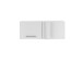 Aufsatzschrank >LAUNDREEZY< in weiß, Holzwerkstoff - 100x38x68cm (BxHxT)