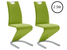 Esszimmerstuhl >Pupik I< (2er Set) in Lime aus...
