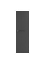 Mehrzweckschrank >LAUNDREEZY< in Anthrazit, Holzwerkstoff - 50x162x68cm (BxHxT)