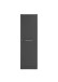 Mehrzweckschrank >LAUNDREEZY< in Anthrazit, Holzwerkstoff - 50x162x68cm (BxHxT)