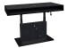 Couchtisch >Lift<in keramik optik schwarz / schwarz - 110x59/78x60cm (BxHxT)