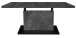 Couchtisch >Lift< verstellbar, keramik optik grau / schwarz - 120/160x56/75x70 (BxHxT)