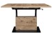 Couchtisch >Lift< verstellbar, viking oak Dekor / schwarz - 120/160x59/75x60cm (BxHxT)