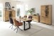 Sideboard >GRENO< in natur geölt, Wildeiche teilmassiv - 163x80x40cm (BxHxT)