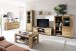 Sideboard >GRENO< in natur geölt, Wildeiche teilmassiv - 163x80x40cm (BxHxT)