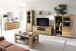 Sideboard >GRENO< in natur geölt, Wildeiche teilmassiv - 163x80x40cm (BxHxT)