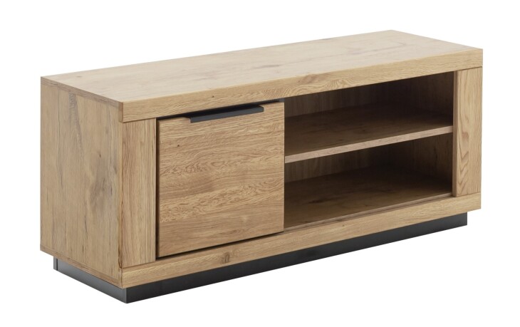 Lowboard >GRENO< in natur geölt, Wildeiche teilmassiv - 122x52x54cm (BxHxT)