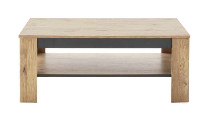 Couchtisch >GRENO< in Wildeiche Nachbildung - 115x46x65 (BxHxT)