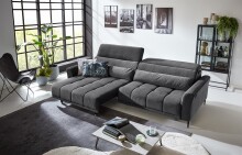 Big-Sofa >Wolve< 1x elektr. Sitzverstellung, Cord...