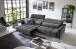 Big-Sofa >Wolve< 1x elektr. Sitzverstellung, Cord dunkelgrau - 280x108x118cm (BxHxT)
