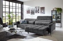 Big-Sofa >Wolve< 1x elektr. Sitzverstellung, Cord...