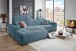 Wohnlandschaft >Puppet< Kopfteilverstellung, Sitzverstellung, azure - 301x113x195cm (BxHxT)