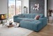 Wohnlandschaft >Puppet< Kopfteilverstellung, Sitzverstellung, azure - 301x113x195cm (BxHxT)