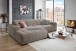 Wohnlandschaft >Puppet< Kopfteilverstellung, 2 Kissen, taupe - 301x113x195cm (BxHxT)