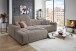 Wohnlandschaft >Puppet< Kopfteilverstellung, 2 Kissen, taupe - 301x113x195cm (BxHxT)