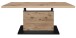 Couchtisch >Lift< höhenverstellbar, viking oak Dekor / schwarz - 120x49/68x70cm (BxHxT)