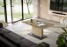 Couchtisch >Lift< höhenverstellbar, Asteiche Dekor / schwarz - 120x49/68x70cm (BxHxT)