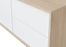 TV-Board >BROOKLYN< in Canadian Eiche/Artik White - 130x47x41 (BxHxT)