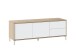 TV-Board >BROOKLYN< in Canadian Eiche/Artik White - 130x47x41 (BxHxT)