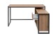 Eckschreibtisch >Denver< 1 Türe, 1 Schub, Dekor Artisan Eiche  / anthrazit - 139x75x139 (B/H/T)