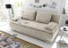 Schlafsofa >LUIGI LUX 3DL< Liegefläche 160x200cm, Bezug sand - 211x93x103 (BxHxT)