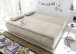 Schlafsofa >LUIGI LUX 3DL< Liegefläche 160x200cm, Bezug sand - 211x93x103 (BxHxT)