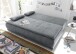 Schlafsofa >LUIGI LUX 3DL< Liegefläche 160x200cm, Bezug anthrazit - 211x93x103 (BxHxT)