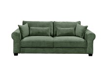 Schlafsofa >ANGELINA LUX.3DL<  Liegefläche 198x165cm, winter moss - 250x95x125 (BxHxT)
