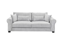 Schlafsofa >ANGELINA LUX.3DL< Liegefläche 198x165cm, dove - 250x95x125 (BxHxT)