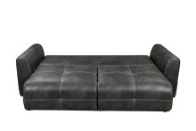 Schlafsofa >DOLAN Lux.3DL< Liegefläche 160x197cm, anthrazit - 245x85x155 (BxHxT)