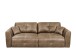 Schlafsofa >DOLAN Lux.3DL< Liegefläche 160x197cm, light brown - 245x85x155 (BxHxT)