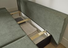 Schlafsofa >SUNNY Lux.3DL Schlafsofa< Liegefläche 140x210cm, in winter moss - 212x76x101 (BxHxT)