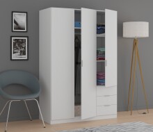 Kleiderschrank >LC-180< 3 Schübe, in...