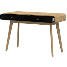 Schreibtisch >Janne< 2 Schubladen, in Eiche - 120x79x50cm (BxHxT)