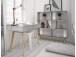 Schreibtisch >Janne< 2 Schubladen, in Grau - 120x79x50cm (BxHxT)