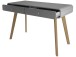 Schreibtisch >Janne< 2 Schubladen, in Grau - 120x79x50cm (BxHxT)