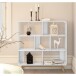 Bücherregal >Janne< in Weiß - 122x126x29cm (BxHxT)